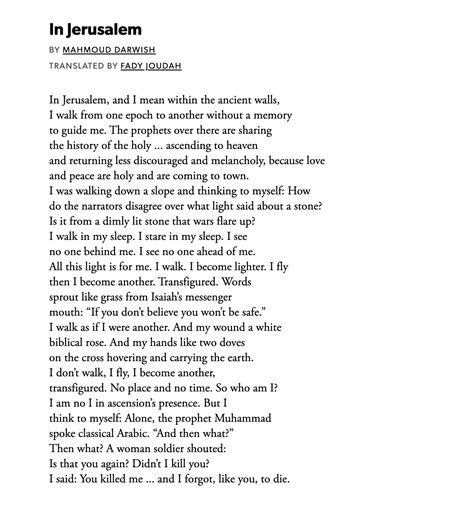 Mahmoud Darwish Poems In Arabic