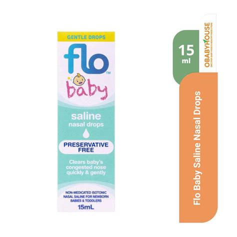Flo Baby Saline Nasal DROPS 15 ml – Obabyhouse