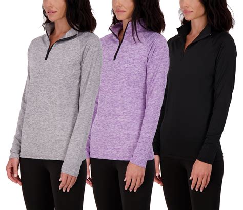 Free Shipping! Real Essentials 3 Pack: Womens Dry-Fit Long Sleeve ...