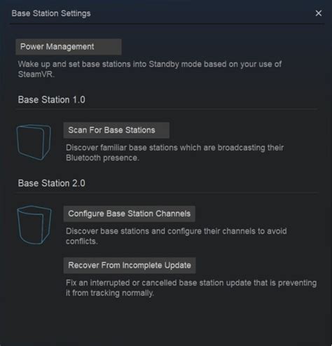 Configuring the base station channels