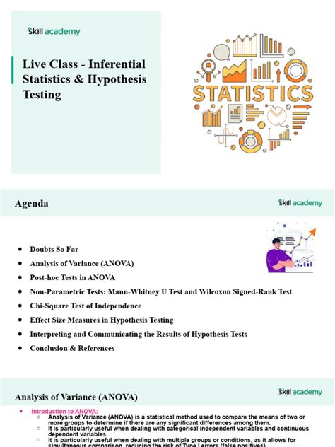 Live Class - Inferential Statistics & Hypothesis Testing | Download Free PDF | F Test | Effect Size