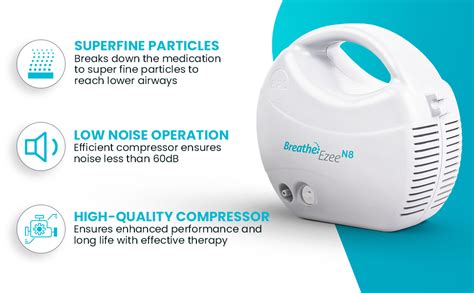 BPL Medical Technologies Breathe Ezee N8 Nebulizer Low Noise Compressor ...