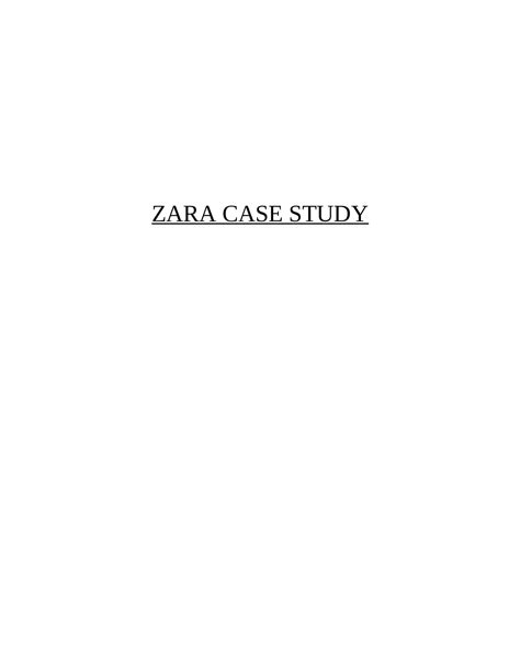 Zara Case Study: Multi-Brand Strategy and Global Retail - market share of zara