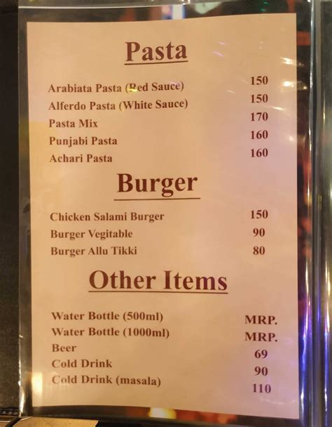 Menu at Snug Cafe & Restaurant Owned by Alluring Group of Company’s ...
