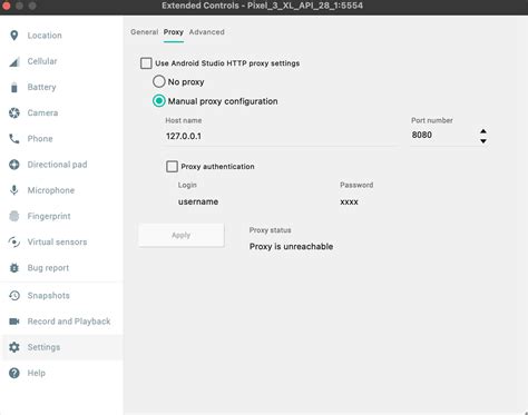 Image result for Android Emulator Proxy