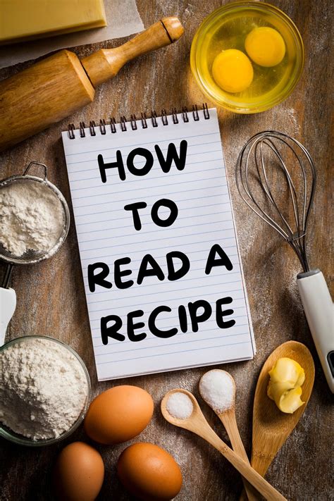 How to Read a Recipe