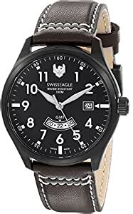 Swiss Eagle Men's SE-9059-05 Ranger Analog Display Swiss Quartz Brown ...