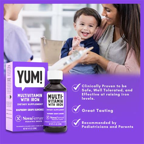 NovaFerrum Yum – Multivitamin with Iron for Infants,Toddlers