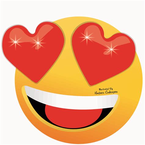Hjerte Ansikt Emoji Omsorgsfulle Emoji Hugs Heart Funny Face'