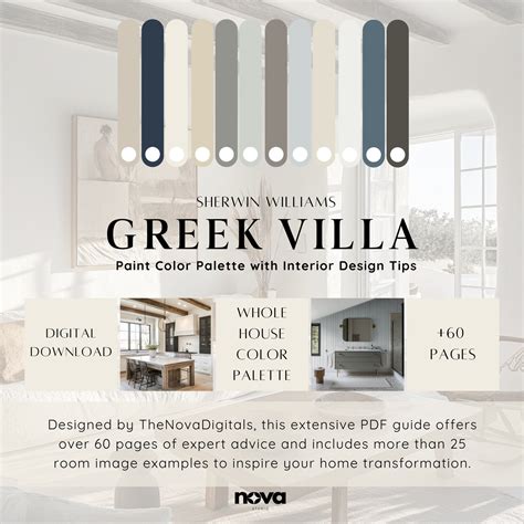 Sherwin Williams GREEK VILLA Home Paint Scheme, Whole House Color ...