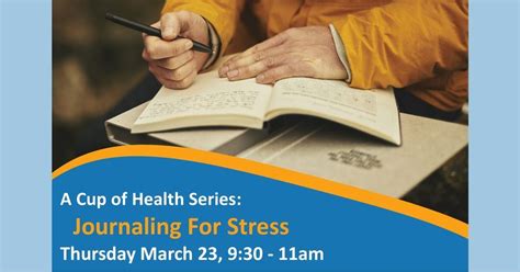 A Cup of Health Series: Journaling for Stress, Muskego Public Library ...