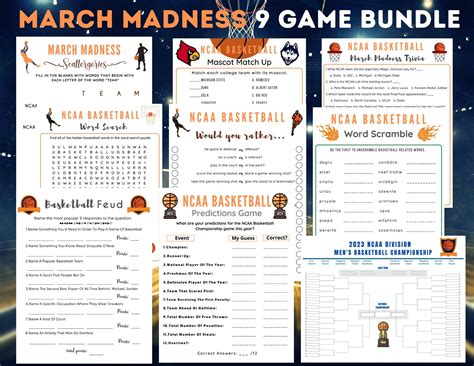 2023 march madness basketball game bundle basketball trivia sports ...