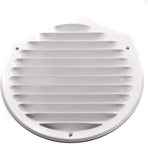 Buy Vent Systems 6 Soffit Vent Cover - Pack of 5 - White - Round Air ...
