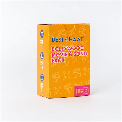 Desi Chaat Bollywood Movie & Song Pack l Diwali Game l Diwali Gift l ...