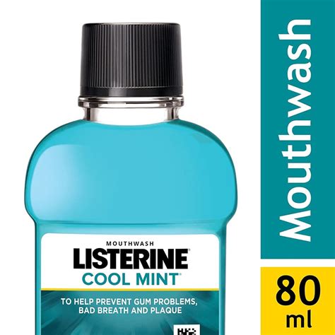 Buy Listerine Cool Mint Mouthwash (80ml) Online in India – Pixies.in