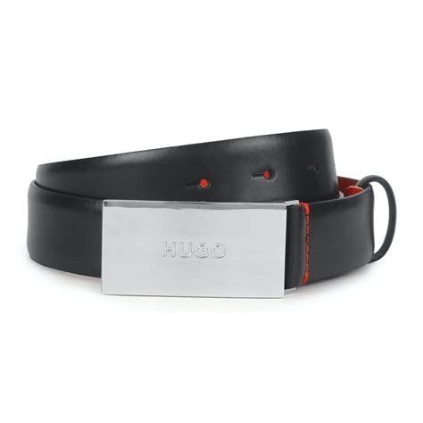Buy Men Black Solid Smart Casual Belts Online at The Collective - 735755