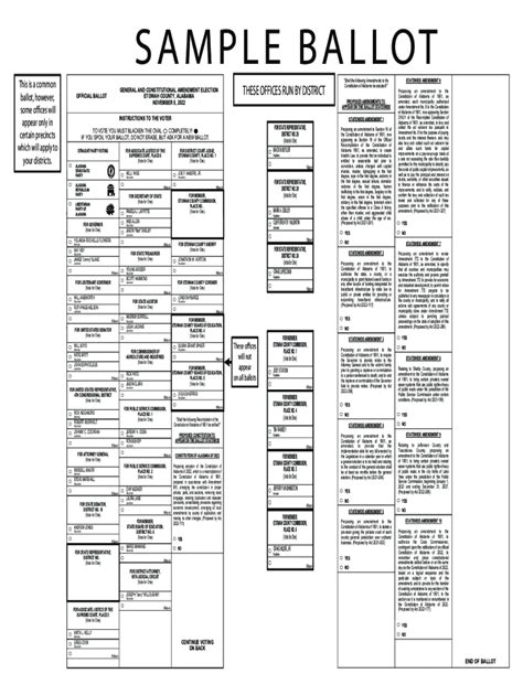 Fillable Online PDF SAMPLE BALLOT - sos.alabama.gov Fax Email Print ...