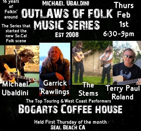 Outlaws of Folk music series-Mike Ubaldini-The Stems-Terry Paul Roland ...