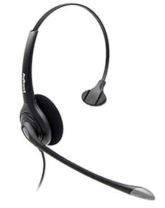 RJ9 Corded Telephone Headset with Microphone and Quick Disconnect Cord ...
