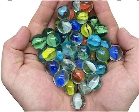 pmw - Marbles - 100Pcs - Glass Playing Balls - Kanche - Goli ...