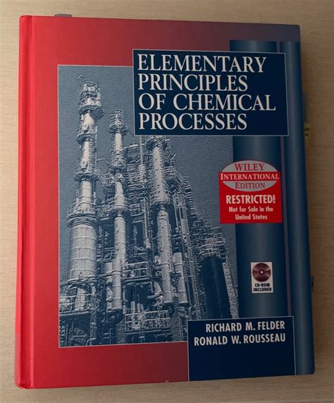 Image result for Elementary Principles of Chemical Processes