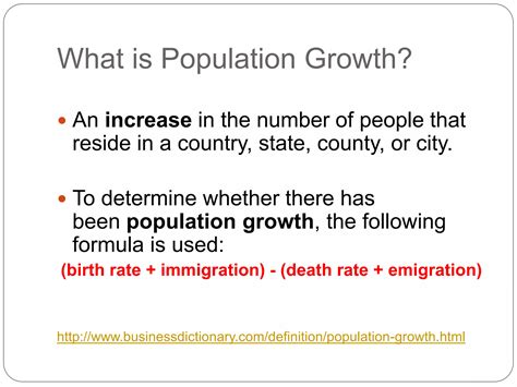 Factors influencing population growth | PPTX