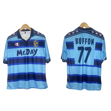 Parma Fc GoalKeeper Kit 2000-01 Buffon Five Sleeve - P945 Ms Retro Sto ...