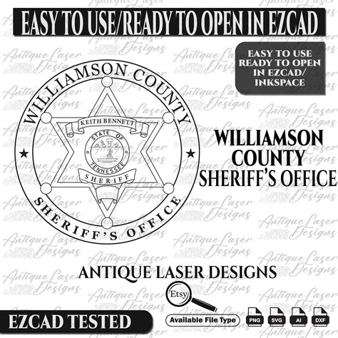 Williamson County Sheriff's Office Badge, Logo, Seal, Badge, Custom, Ai ...