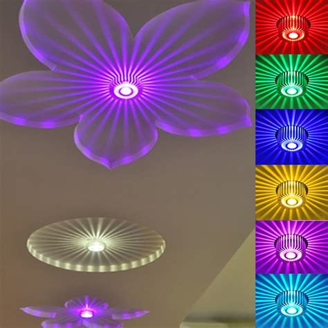 3W LED Ceiling Light Colorful Dimmable Lighting for Bedroom Living Room Decor Decorative ...
