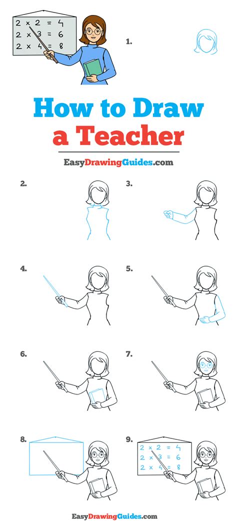 easy drawing for teacher