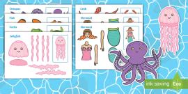 Split Pin Animal Characters - Animal Crafts (teacher made)