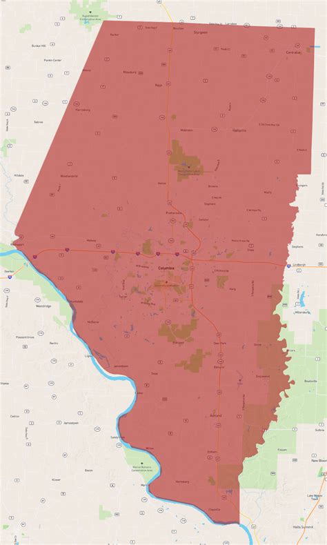 Missouri Boone County - AtlasBig.com