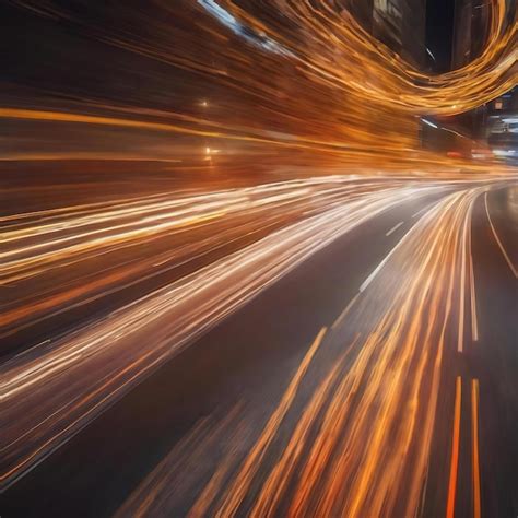 Moving forward motion blur background with light | Premium AI-generated ...