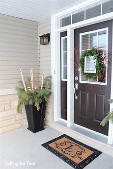Winter Entryway Decor by Winter Porch And Winter Outdoor Decorating Ideas Winter Entryway Decor