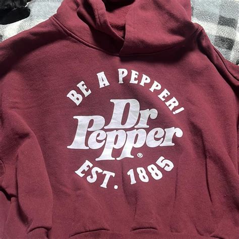 Burgundy Dr Pepper hoodie #DrPepper | Depop