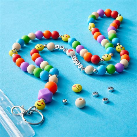 Smiley Face Beaded Lanyard | Projects | Michaels