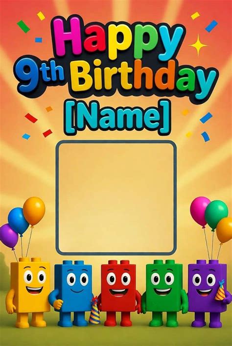 Entry #1596 by naimul721007 for Numberblocks Birthday Poster Design ...