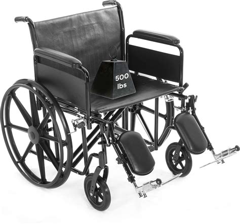 Amazon.com: Heavy Duty Bariatric Wheelchair for Adults - Removable Full Arms and Elevated Leg ...