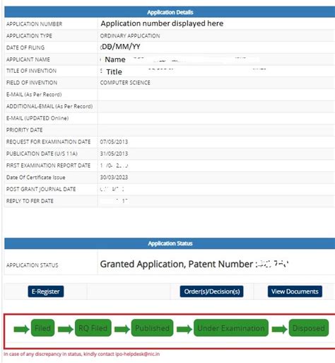 How To Check Patent Application Status Online? - LegalWiz.in