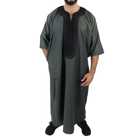 Men Morrocan Thobe Jubba Islamic Clothing Kaftan Arabic Robe in 2023 ...