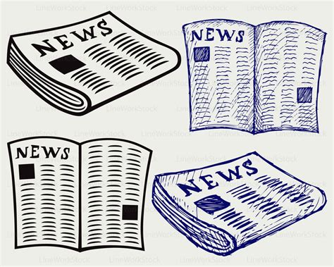 Newspaper svg/newspaper clipart/newspaper svg/newspaper | Etsy