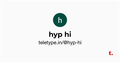 hyp hi — Teletype