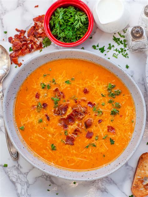 Smoky Roasted Red Pepper Bisque (video) - Tatyanas Everyday Food
