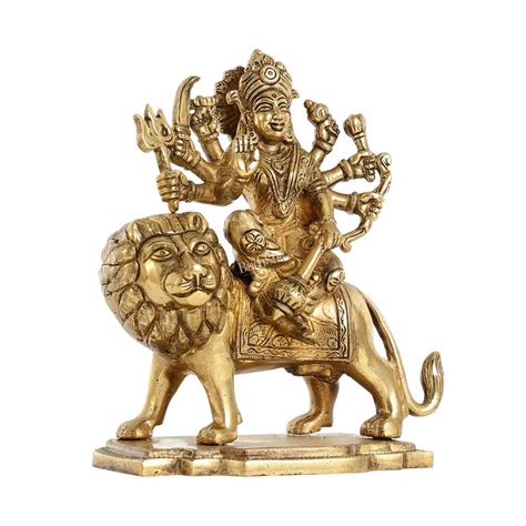 Buy Durga Superfine Brass idol 7.5 " - Budhshiv.com