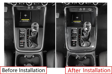 Carbon Fiber Grain Middle Console Gear Shift Panel | Ubuy India