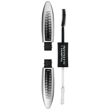 L'Oreal Paris Voluminous Superstar Washable Mascara, Blackest Black ...