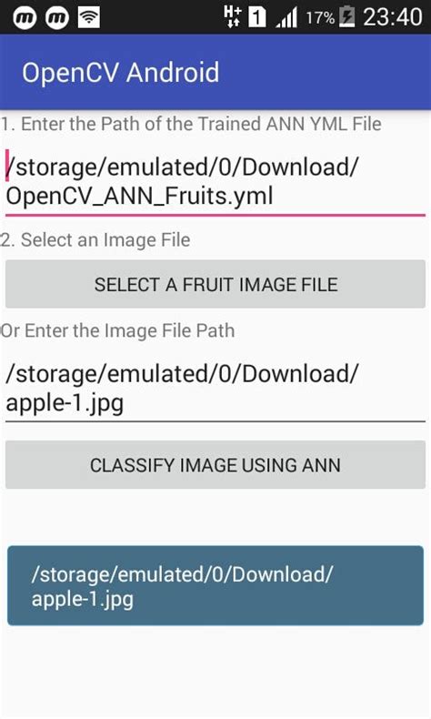 Image Classification Using Java in Android Studio 的图像结果