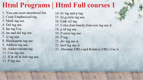 Image result for List of HTML Programs