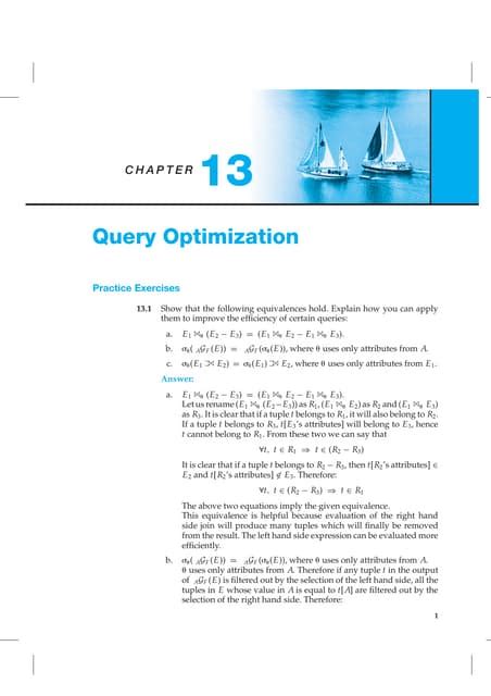 Image result for List the Basic Applications of Query Optimization