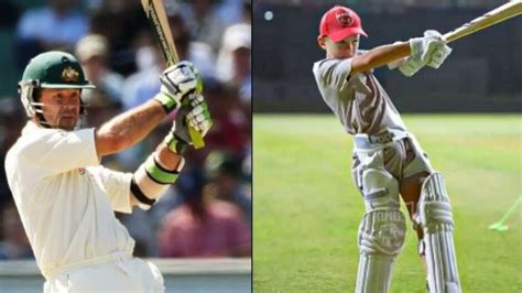 Ricky Ponting’s son stuns everyone with textbook-perfect pull shots ...